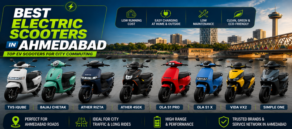 Best Electric Scooters in Ahmedabad (2026): Top EV Scooters for City Commuting
